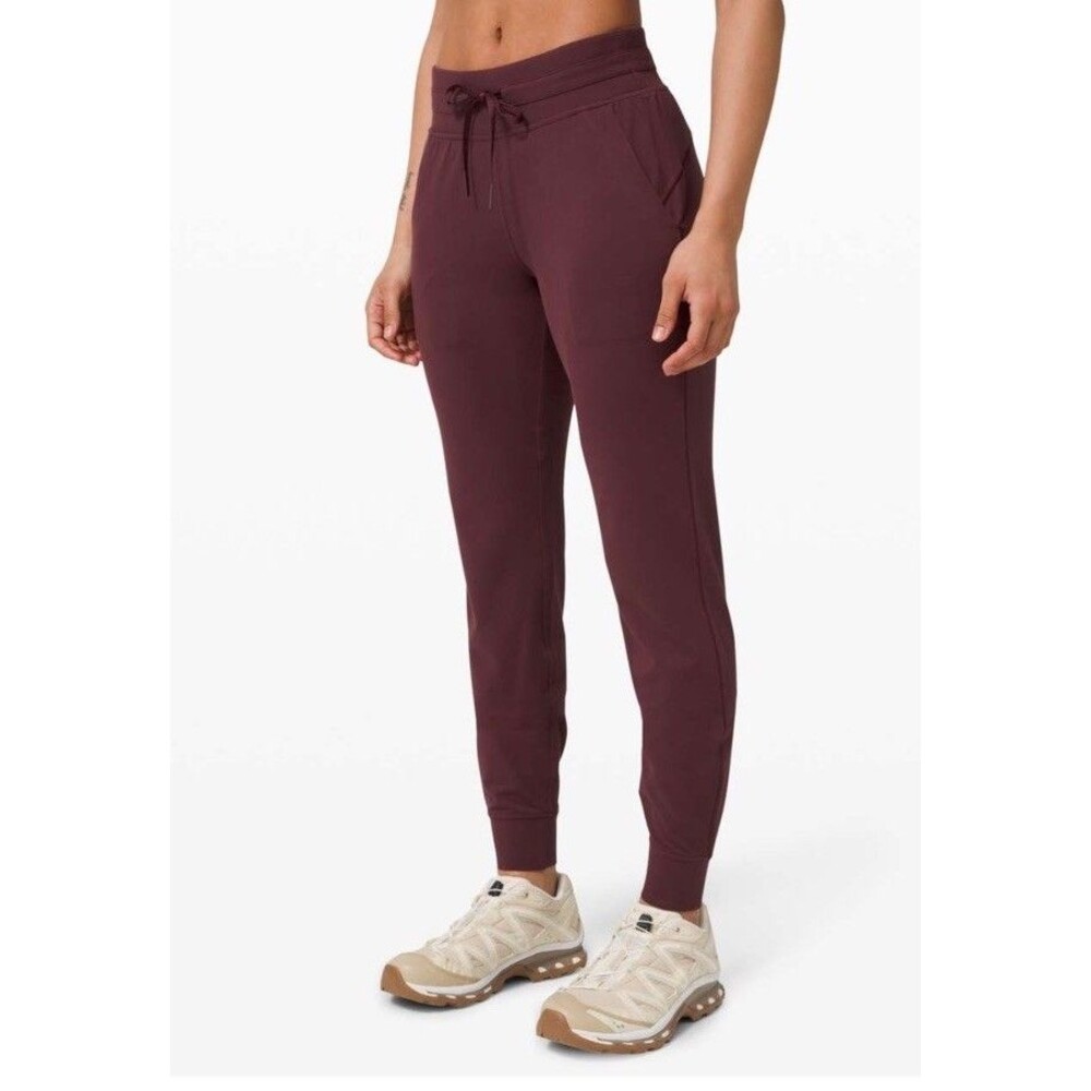 Lululemon Ready To Rulu Pant Joggers 29" Cassis Women’s Size 0 Maroon Tie W5BXOS